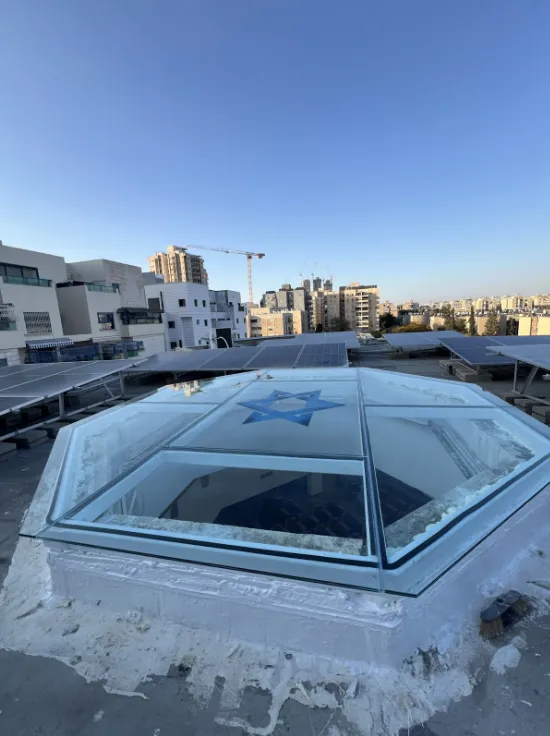 זכוכית למינטית, תקרת זכוכית מבודדת